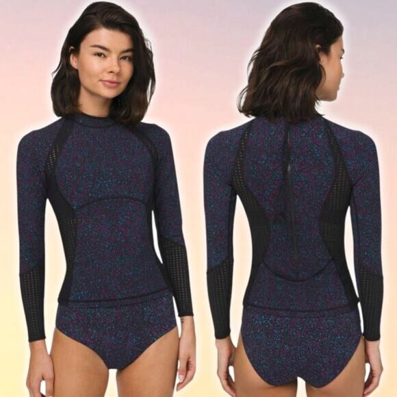 LULULEMON RARE Swell Seeker Paddle Top Terrazzo Black Multi / Black Size 2 - Picture 1 of 8